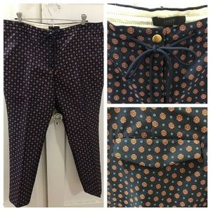 J. Crew Jaquard Cropped Pant